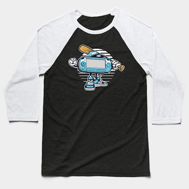 90s retro gamer design Baseball T-Shirt by Vine Time T shirts